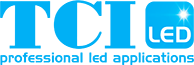 TCI Markenlogo – Professionelle LED-Lichtsteuerung und multifunktionale Treiber-Technologie in italienischem Design